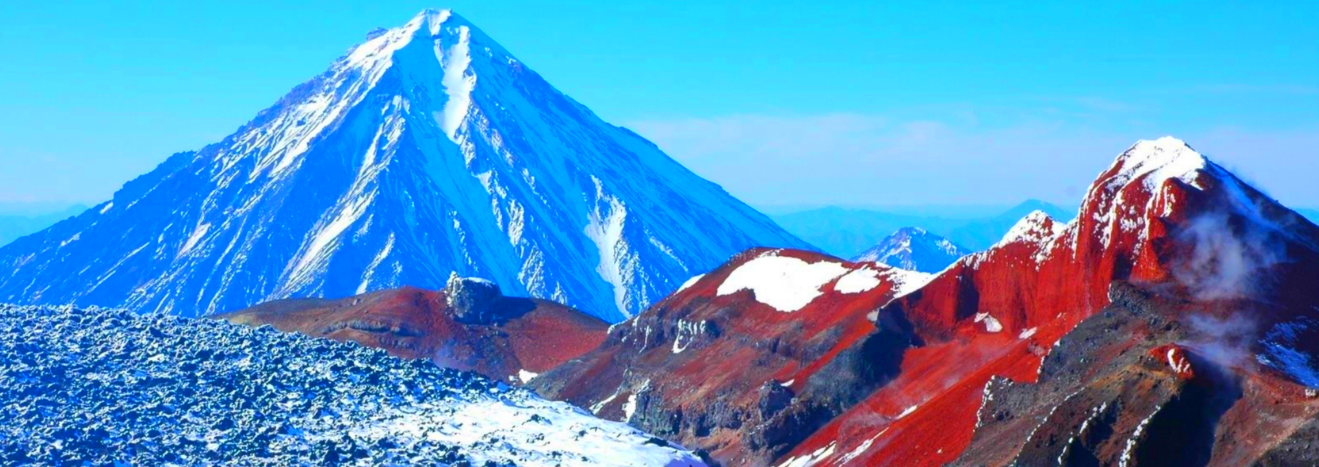 攀登火山